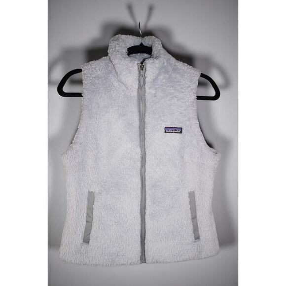 Patagonia Women’s Los Gatos Fleece Vest | Size S | Light Gray | Full Zip Sherpa - Picture 2 of 13